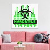 Geweldige hardstyle biohazard canvas (Insitu (Woonkamer))