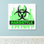 Geweldige hardstyle biohazard canvas (Insitu (Houten vloer))