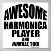Geweldige Harmonica Player Poster (Voorkant)