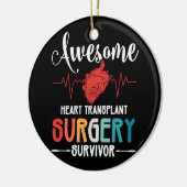 Geweldige harttransplantatie Chirurgische ingreep  Keramisch Ornament (Links)