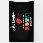 Geweldige harttransplantatie Chirurgische ingreep  Spandoek (Verticaal)