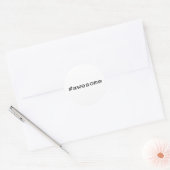 Geweldige (hashtag) ronde sticker (Envelop)
