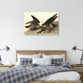 Geweldige Hawk uit de Amerikaanse vogels van Audub Canvas Afdruk (Insitu (Slaapkamer))