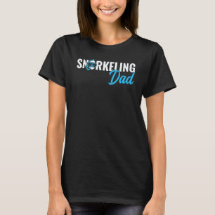 Geweldige heren snorkelen papa duiker duiken snork t-shirt
