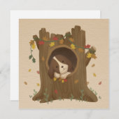 Geweldige herfst: Beagle Feestdagenkaart (Voorkant / Achterkant)