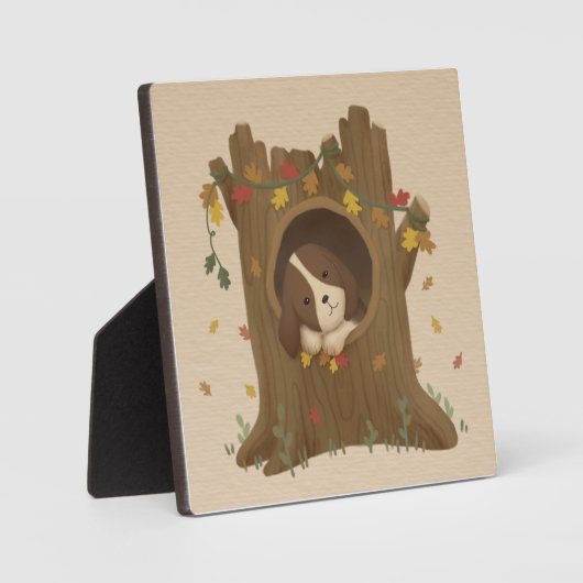 Geweldige herfst: Beagle Fotoplaat (Voorkant)