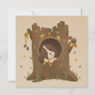 Geweldige herfst: Beagle Kaart