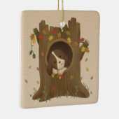 Geweldige herfst: Beagle Keramisch Ornament (Rechts)