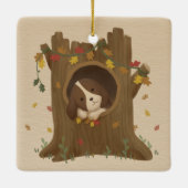 Geweldige herfst: Beagle Keramisch Ornament (Achterkant)