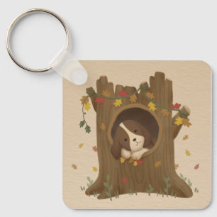 Geweldige herfst: Beagle Sleutelhanger
