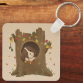 Geweldige herfst: Beagle Sleutelhanger (Achterkant)
