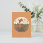 Geweldige herfst: Fox Briefkaart (Staand voorkant)