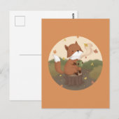 Geweldige herfst: Fox Briefkaart (Voorkant / Achterkant)
