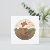 Geweldige herfst: Fox Kaart (Staand voorkant)