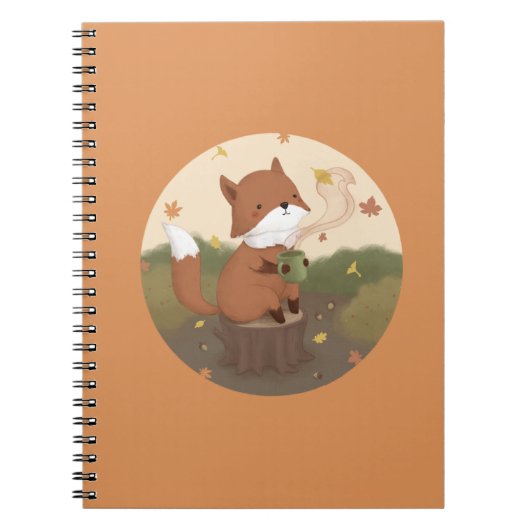 Geweldige herfst: Fox Notitieboek (Voorkant)