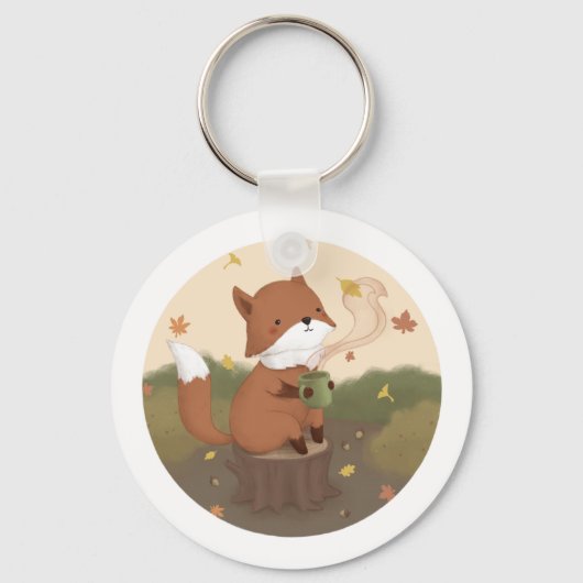 Geweldige herfst: Fox Sleutelhanger (Voorkant)