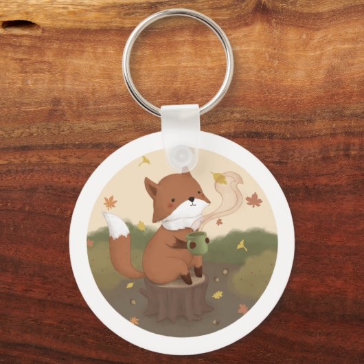 Geweldige herfst: Fox Sleutelhanger (Achterkant)
