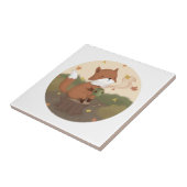 Geweldige herfst: Fox Tegeltje (Zijkant)