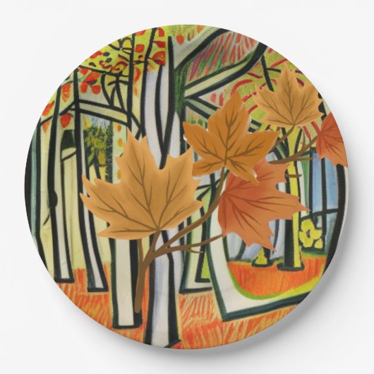 Geweldige Herfst Papieren Bordje (Voorkant)