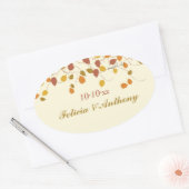 Geweldige Herfst-stickers Ovale Sticker (Envelop)