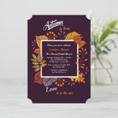 Geweldige Herfst Uitnodiging (Staand voorkant)