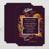 Geweldige Herfst Uitnodiging (Voorkant / Achterkant)