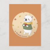 Geweldige herfstillustratiekunst briefkaart (Voorkant)