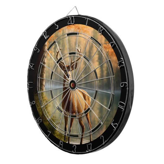 Geweldige herfstwaterverordening van twaalf punten dartbord (Voorkant Rechts)