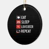 Geweldige hertenliefhebber creatief modern ontwerp keramisch ornament (Links)