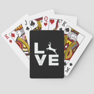 Geweldige hertenliefhebber trendy esthetisch ontwe pokerkaarten
