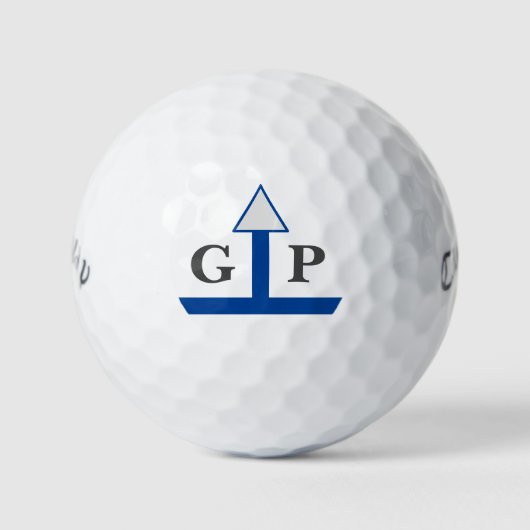 GEWELDIGE HITTER AIM GUIDE MONOGRAM GOLFBALLEN (Voorkant)