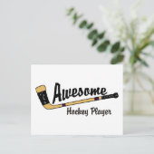 Geweldige Hockey Player Briefkaart (Staand voorkant)