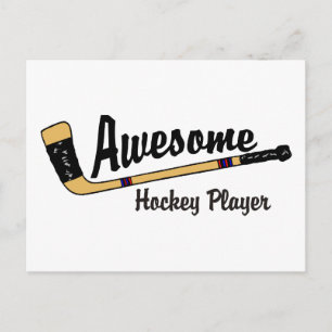 Geweldige Hockey Player Briefkaart