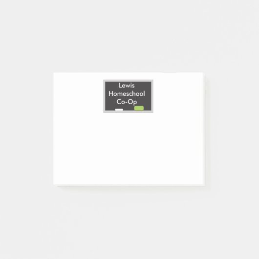 Geweldige Home School Co Op Chalkboard Post-it® Notes (Voorkant)