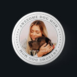 Geweldige hond sinds 20XX Klassieke Eenvoudige fot Ronde Button 5,7 Cm<br><div class="desc">Dit eenvoudige en klassieke ontwerp is samengesteld uit serif typografie en voegt een douanefoto toe.</div>