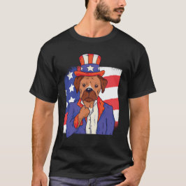 Geweldige Hond USA Patriottisch Ontwerp T-shirt