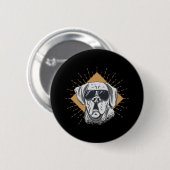 Geweldige Honden Zonnebril Ronde Button 5,7 Cm (Voorkant /achterkant)