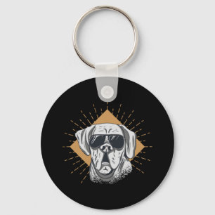 Geweldige Honden Zonnebril Sleutelhanger