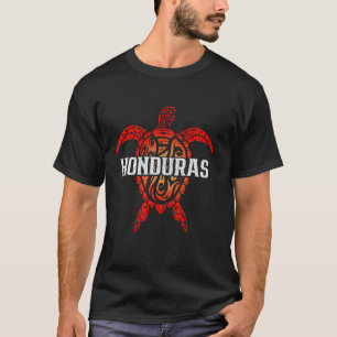 Geweldige Honduras Tribale Zeeschildpad Surfer Scu T-shirt