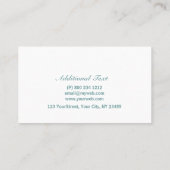 Geweldige houding! Vetgedrukte Natuur-bijkantoren Visitekaartje (Achterkant)