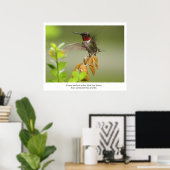 Geweldige Hummingbird Poster (Thuiskantoor)
