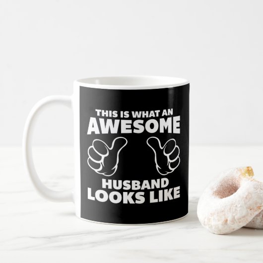 Geweldige Husband Funny Quote Koffiemok (Met donut)