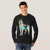 Geweldige Husky Siberian Husky T-shirt (Voorkant volledig)