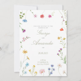 Geweldige huwelijksuitnodiging 2025 kaart