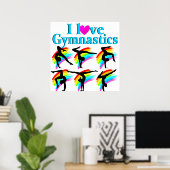 GEWELDIGE I HOUDT VAN GYMNASTICA POSTER (Thuiskantoor)