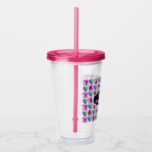 GEWELDIGE I LIVE GYMNASTICS ONTWERP ACRYL DRINKBEKER (Rechts)