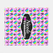 GEWELDIGE I LIVE GYMNASTICS ONTWERP FLEECE DEKEN (Voorkant (Horizontaal))