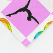 GEWELDIGE I LIVE GYMNASTICS ONTWERP FLEECE DEKEN (Hoek)