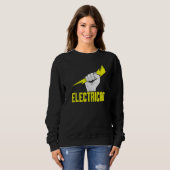 Geweldige ideale vrouwelijke Mannen-elektricien Trui (Voorkant volledig)