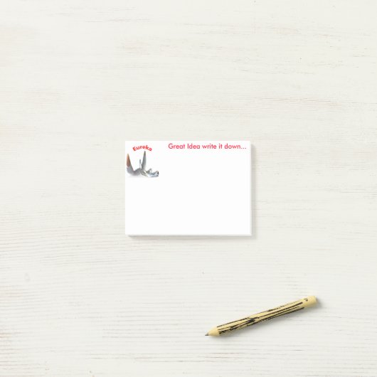 Geweldige idee-memos post-it® notes (Op bureau)